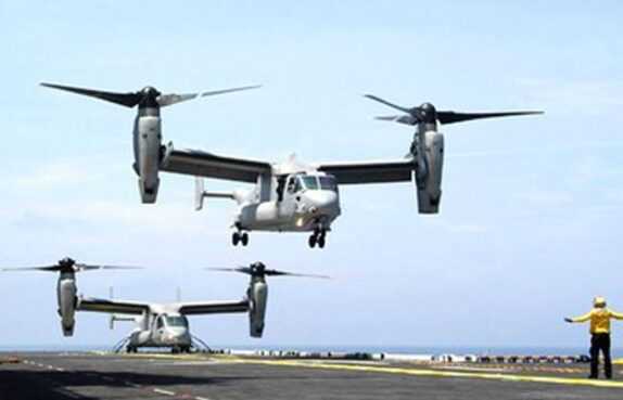 US Navy V-22 aircraft